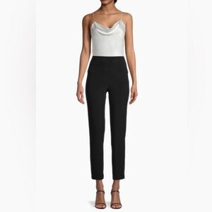 Norma Kamali Stretch Pencil Black Cropped Stretchy Pants Women's Size Large